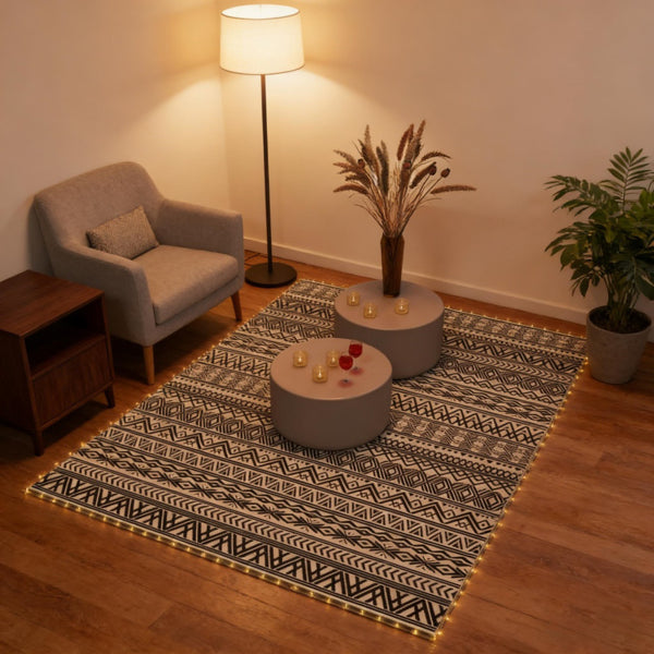 Reversible Outdoor Rug - Water & Stain Resistant, Bohemian Design