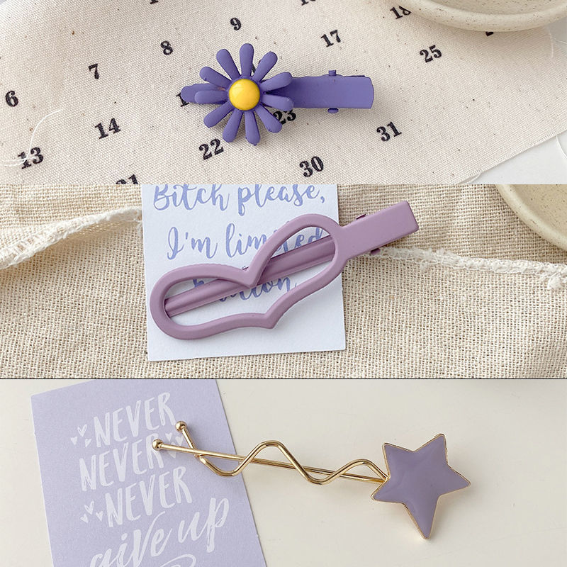 Purple Hairpin Set - 5 Pieces