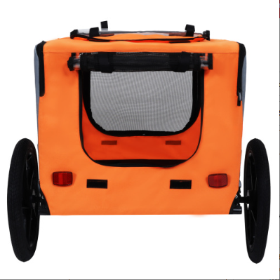 Heavy Duty Collapsible Pet Bike Trailer with All-Terrain Wheels & Universal Hitch