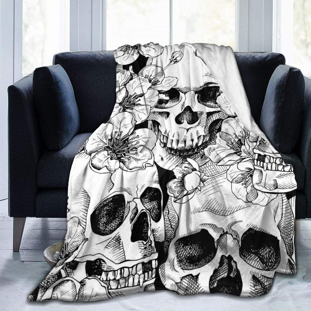 Double-Sided Flannel Sofa Blanket - Warm Modern Home Textiles