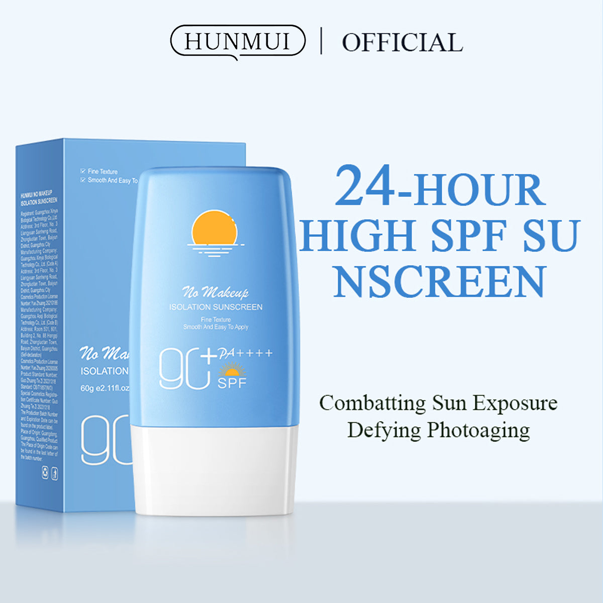 Bare Face Sunscreen SPF 60g - Lightweight Skin Protection
