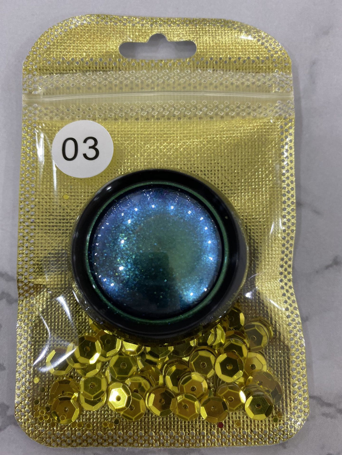 Optical Chameleon Eyeshadow with Diamond Shine - Multicolor Highlight Palette