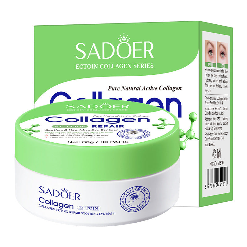 Collagen Hyaluronic Acid Eye Mask for Skin Care - 30 Pairs, All Skin Types