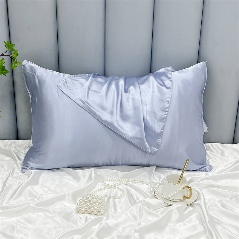 Double-Sided Ice Silk Pillowcase - Soft Rayon & Polyester Bedding Cover