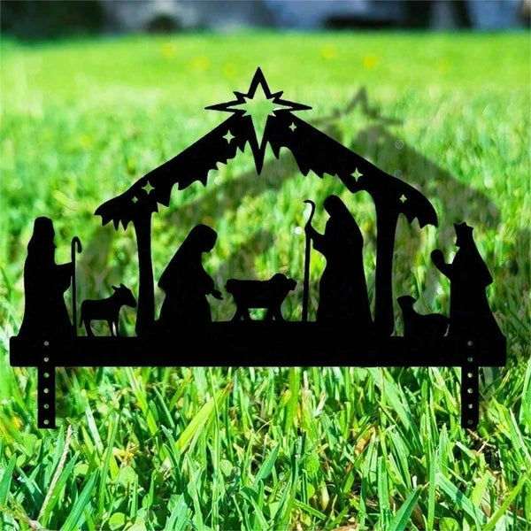 Waterproof Metal Nativity Projector Light for Outdoor Christmas Decor