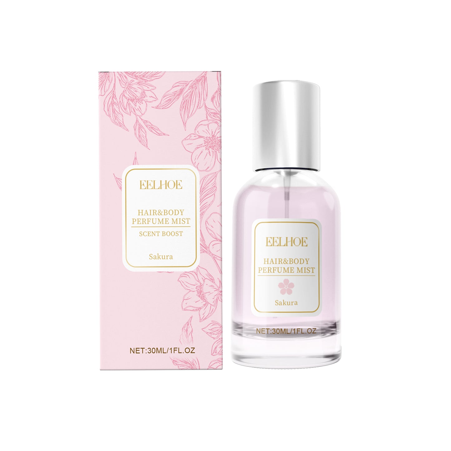 Cherry Blossom Body and Hair Fragrance Spray - Refreshing Floral Scent