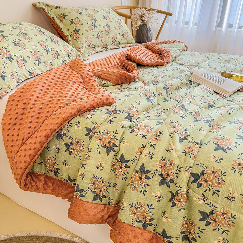 Summer Velvet Blanket Cover Set - Multiple Sizes & Patterns