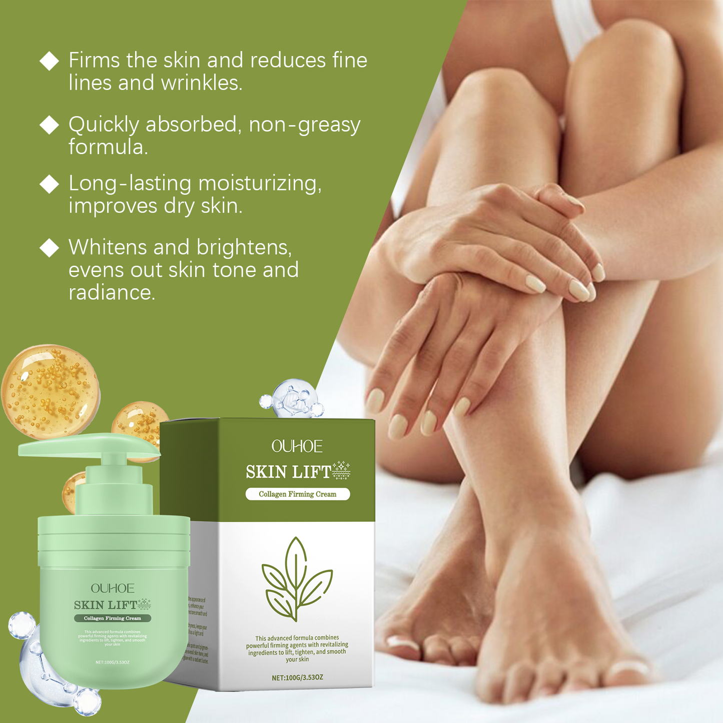 Collagen Firming Body Cream - Moisturizing Anti-Aging Skin Care