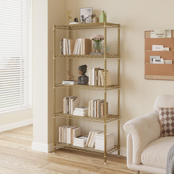 Five-layer Display Stand Without Wheels With Adjustable Feet, Free