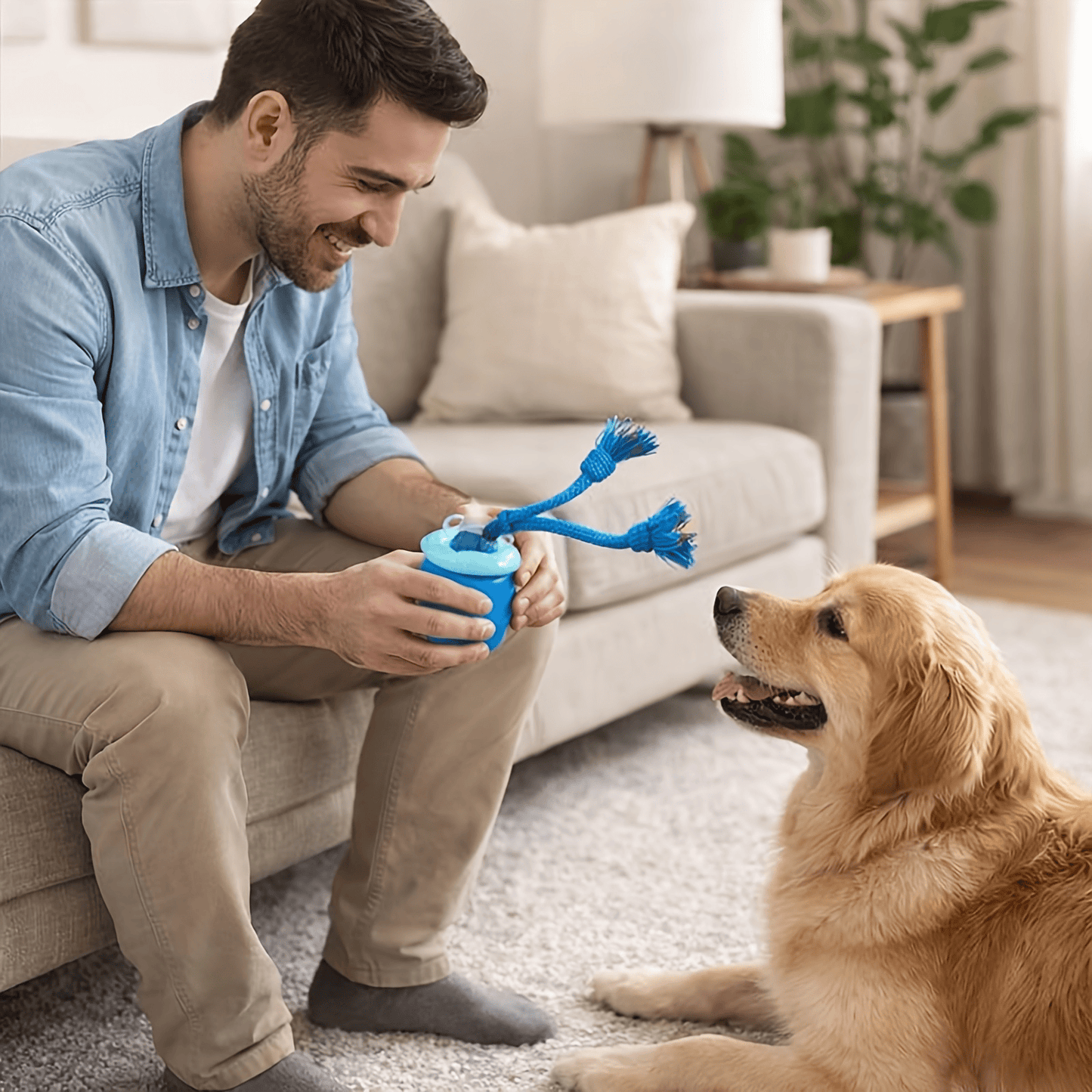 Smart Interactive Dog Toy Ball with Chew Rope for Small to Large Dogs - Boosts Intelligence & Exercise