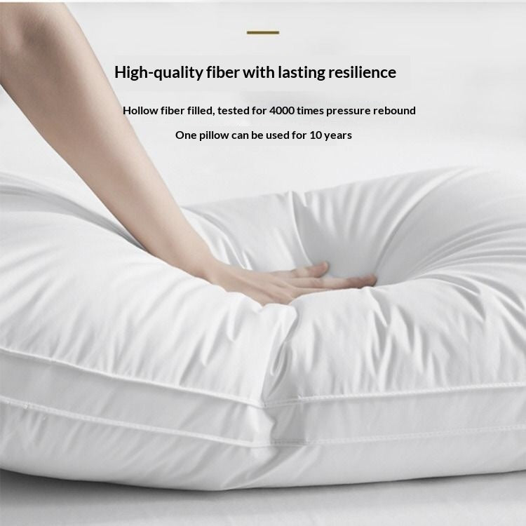 Hotel-Style Brushed Cervical Support Pillows for Better Sleep - Multiple Sizes & Quantities