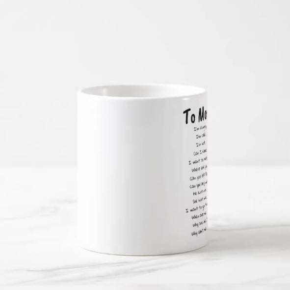 Heat-Resistant Ceramic Mug with Single Sided Pattern - 350ml