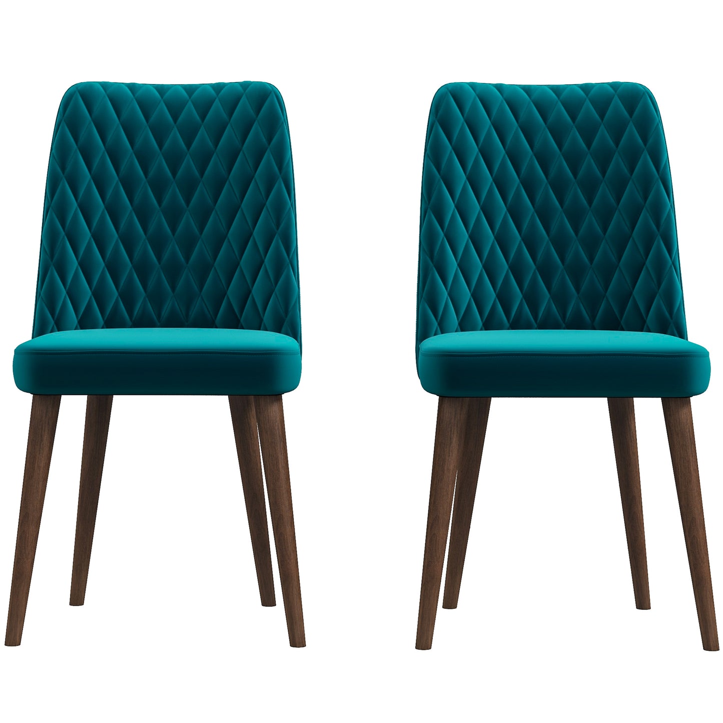 Katie Mid-Century Modern Velvet Dining Chair Set Of 2