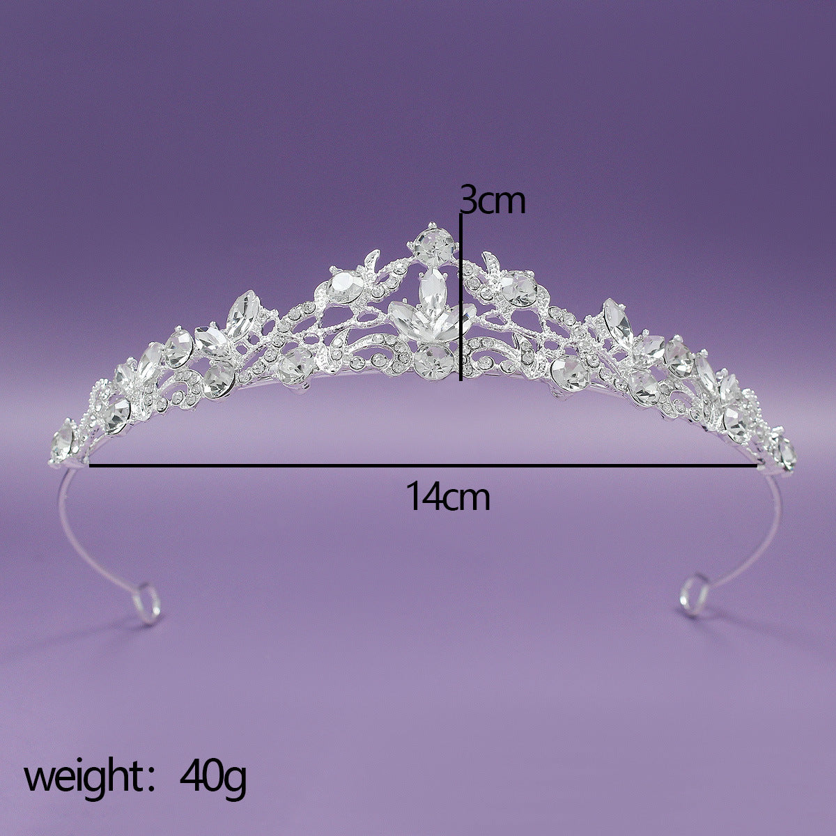 Diamond Crown Hairband - Rhinestone Tiara Headpiece