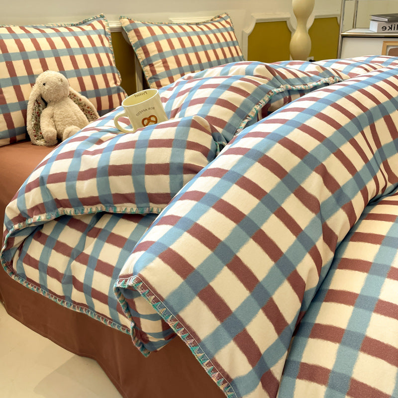 Thickened Cotton Duvet Cover Set for Fall and Winter - Modern & Minimalist