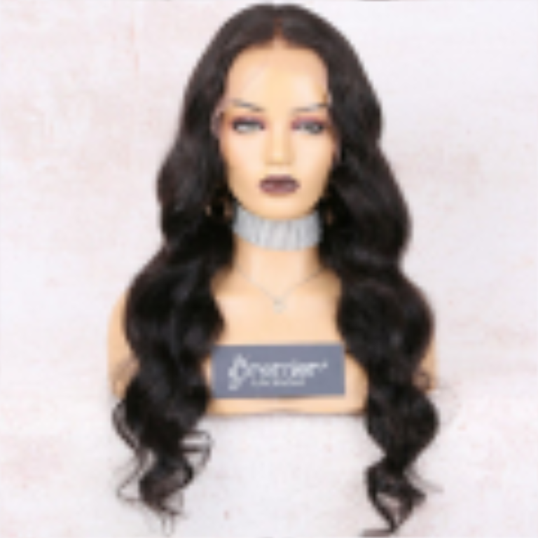 13x5 Lace Front Body Wave Human Hair Wig - Natural Black