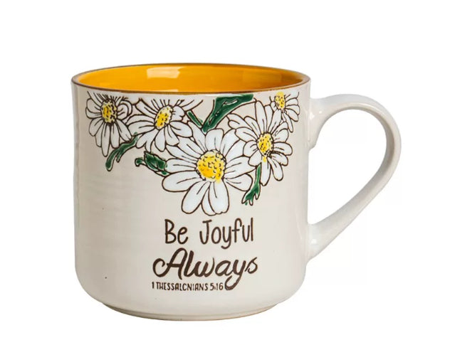 Large-Capacity Underglaze Colored Ceramic Mug - Microwave & Dishwasher Safe