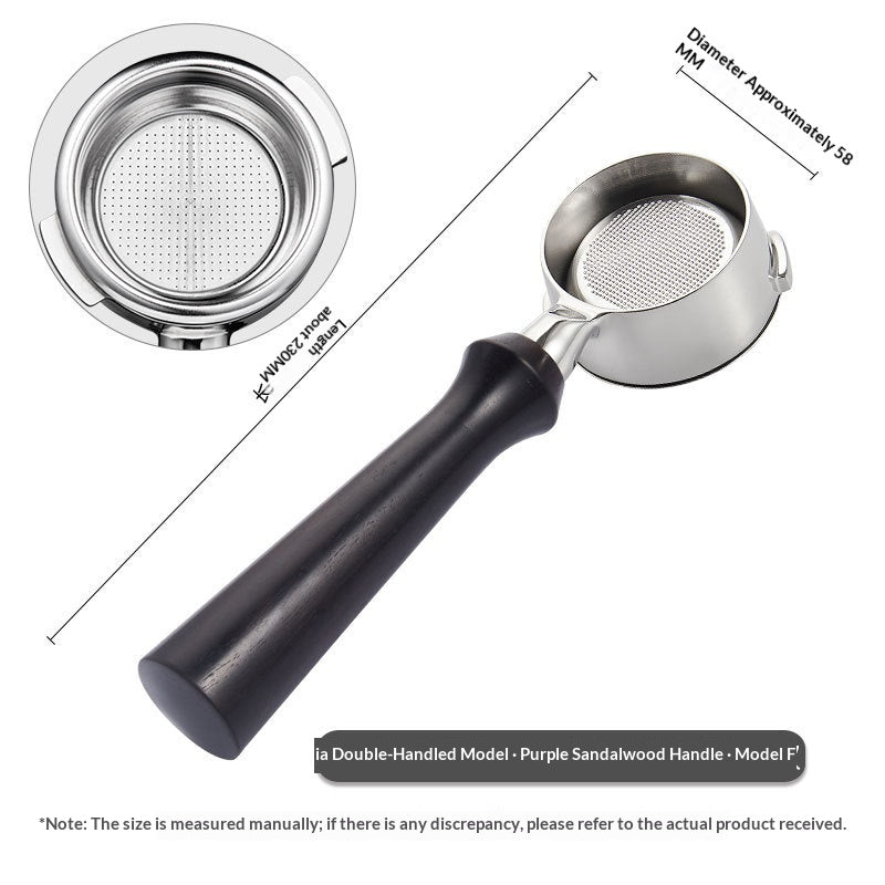 Italian-Style Coffee Machine Portafilter Bottomless Filter for Espresso