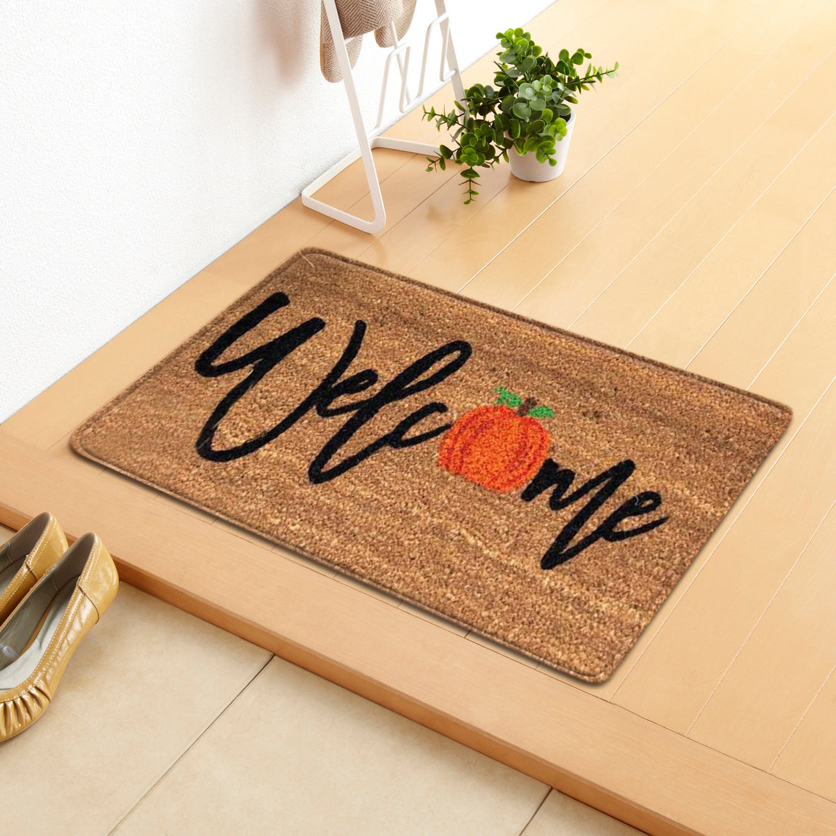 Halloween Letter Door Mat - Modern Rectangular Floor Carpet for Home & Garden