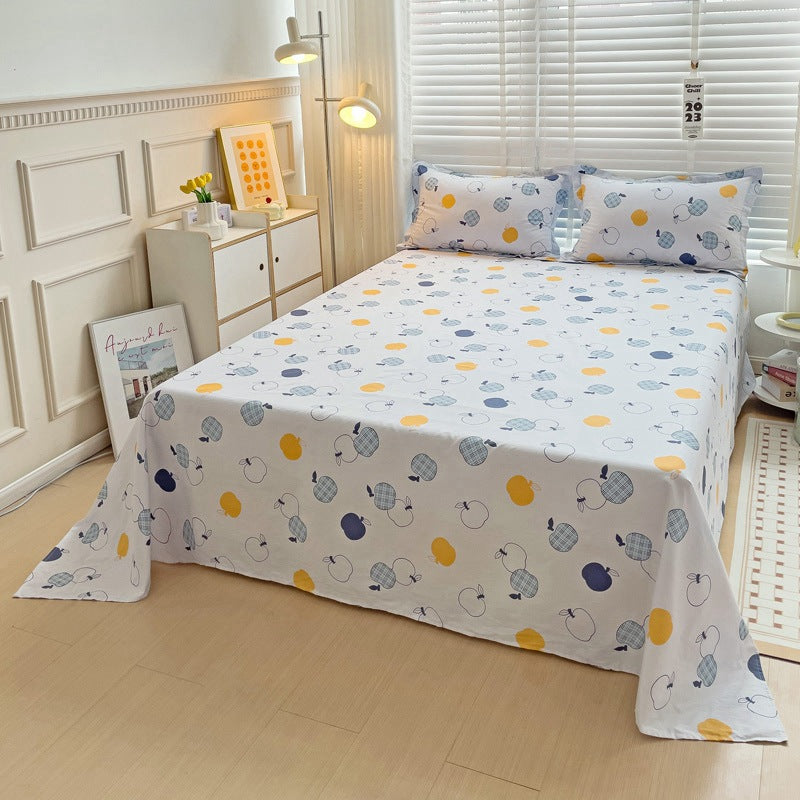 Cotton Printed Twill Bed Sheets - Multiple Sizes & Patterns Available