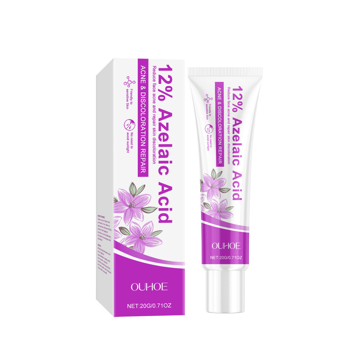 Azelaic Acid Acne Care Cream - Gentle Moisturizing Formula 20G