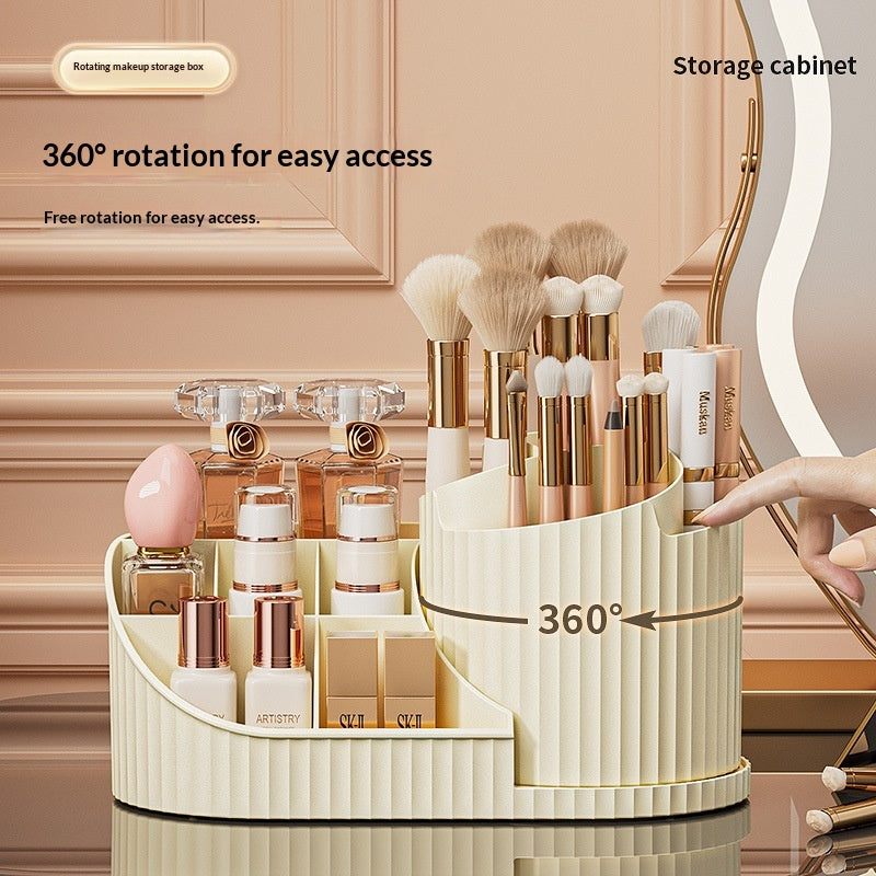Minimalist Desktop Organizer for Stationery and Cosmetics - Multi-Functional Storage Box