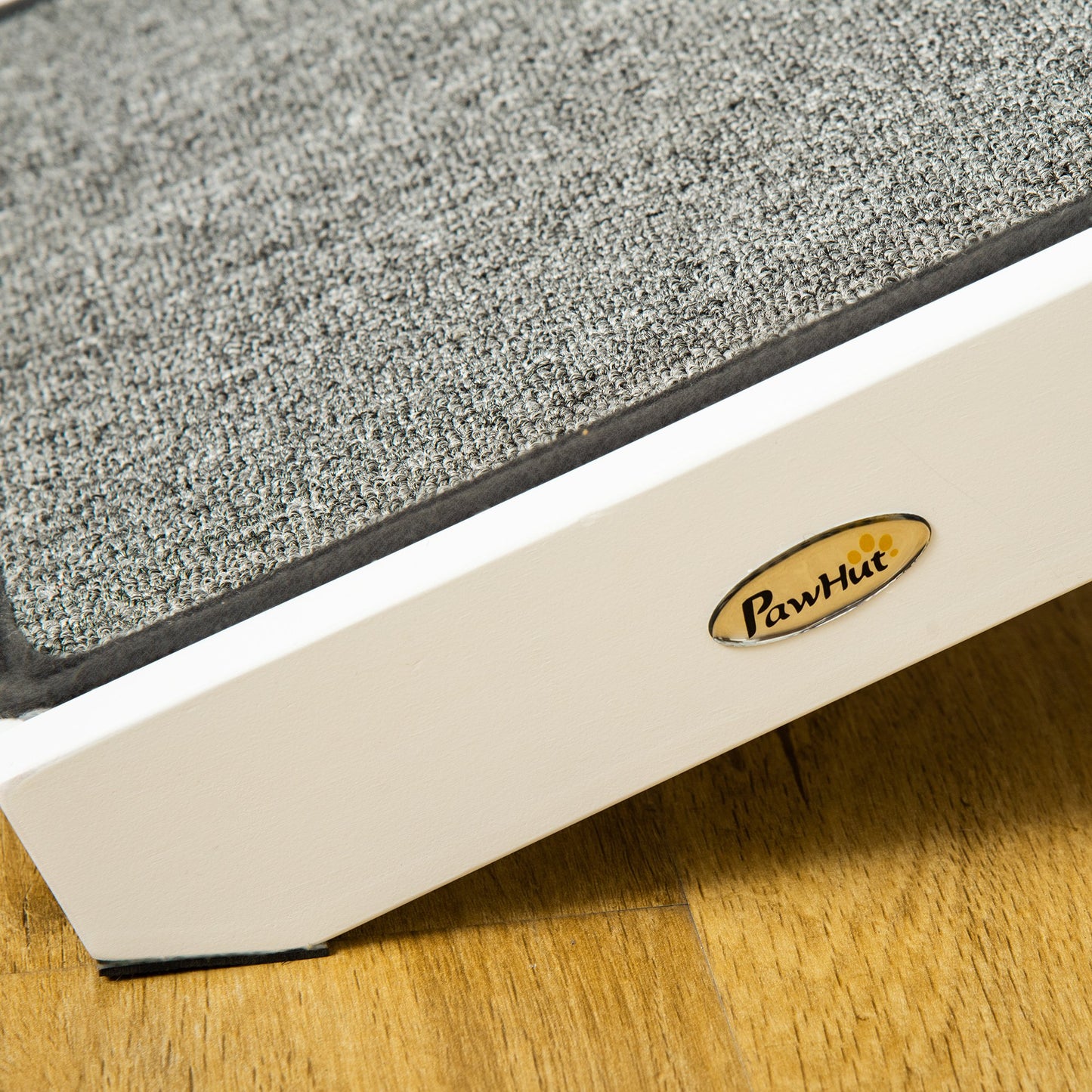 Foldable Dog Ramp with Non-Slip Carpet Top Platform - White, 880x520x185 mm