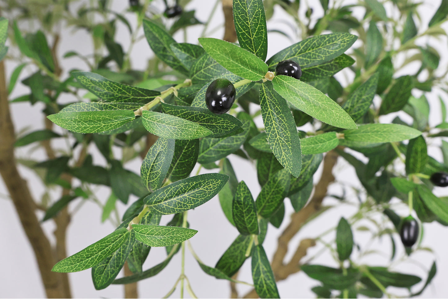 8FT Tall Artificial Olive Tree - Lifelike Faux Potted Plant
