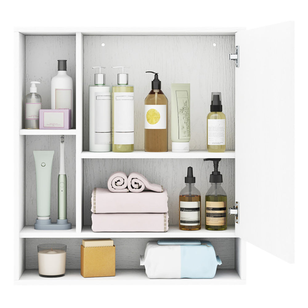 Wall Mounted Bathroom Cabinet With Mirror Single Door For The