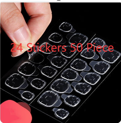 Ultra-Thin Jelly Nail Stickers - Super Sticky Fake Nail Decals for Manicure