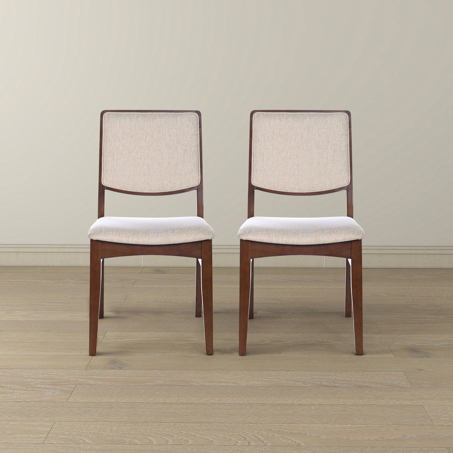 Skylar Beige Fabric Dining Chair Set Of 2