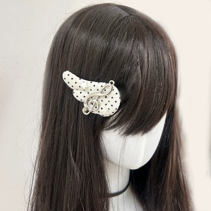 Cute Polka Dot Hair Clip for Women and Kids - Handmade Hair Accessory