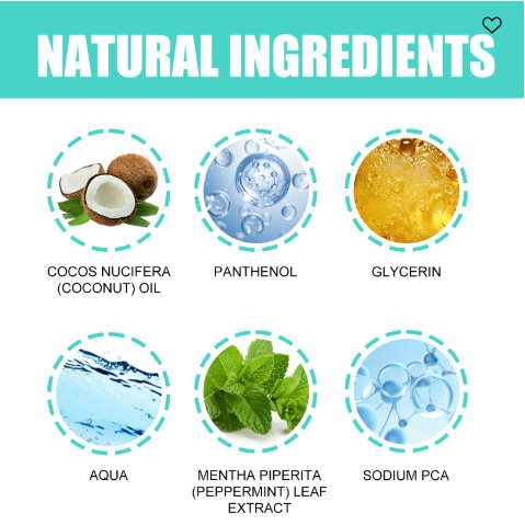 Coconut Mint Whitening Mouthwash for Fresh Breath and Oral Care