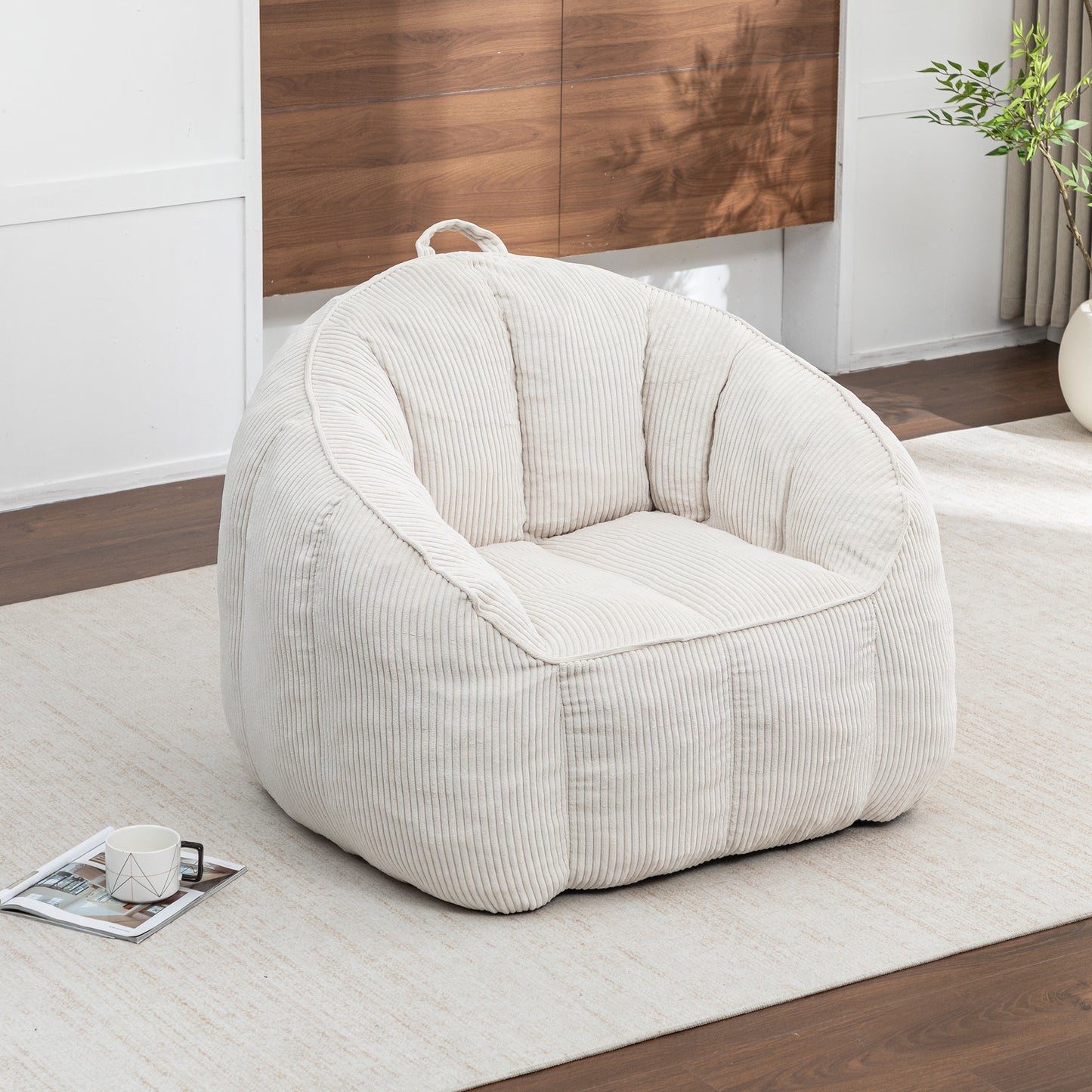 Giant Bean Bag Chair Sofa For Adults Teens, Comfy Corduroy Large
