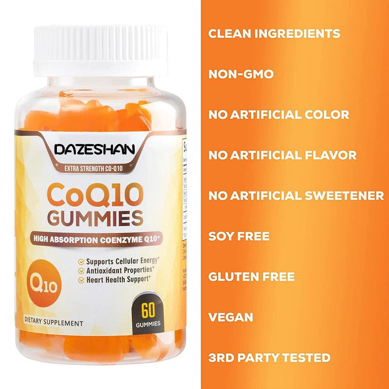 CoQ10 Gummies with Vitamin C, D & A - Fruit Flavor