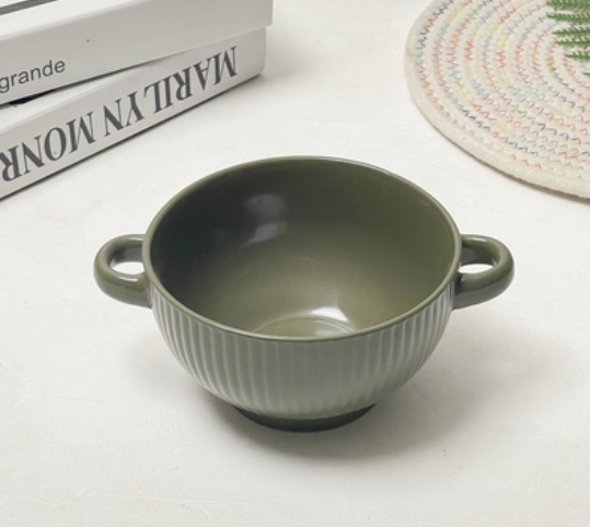 8-Inch Ceramic Plate Set for Kitchen Storage - Multiple Styles