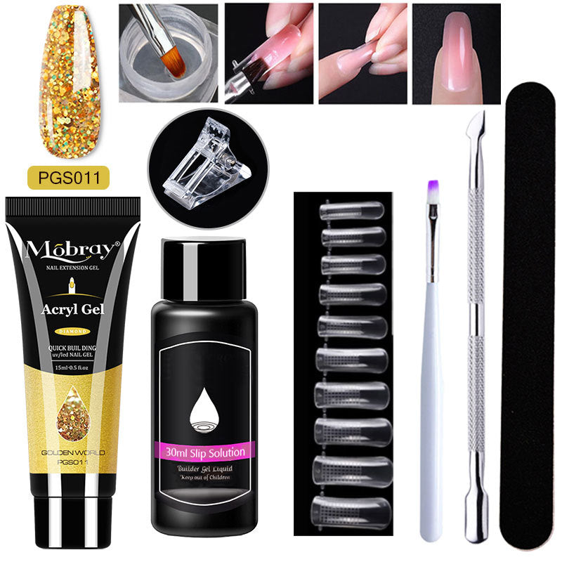 Nail Art Resin Extender Kit - 12 Colors