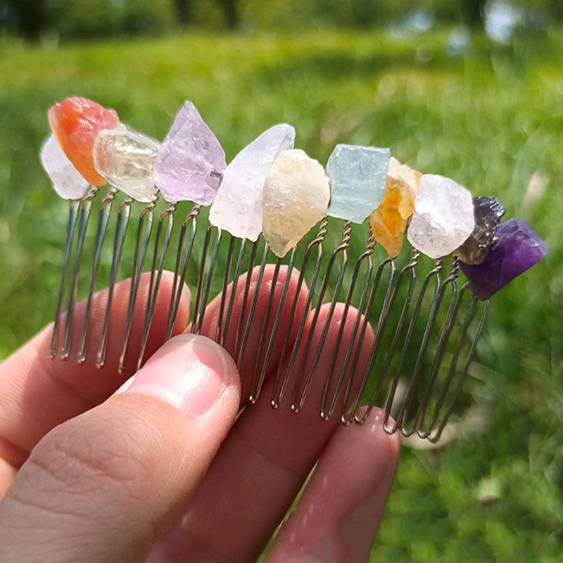 Natural Crystal Hair Comb 20 Teeth