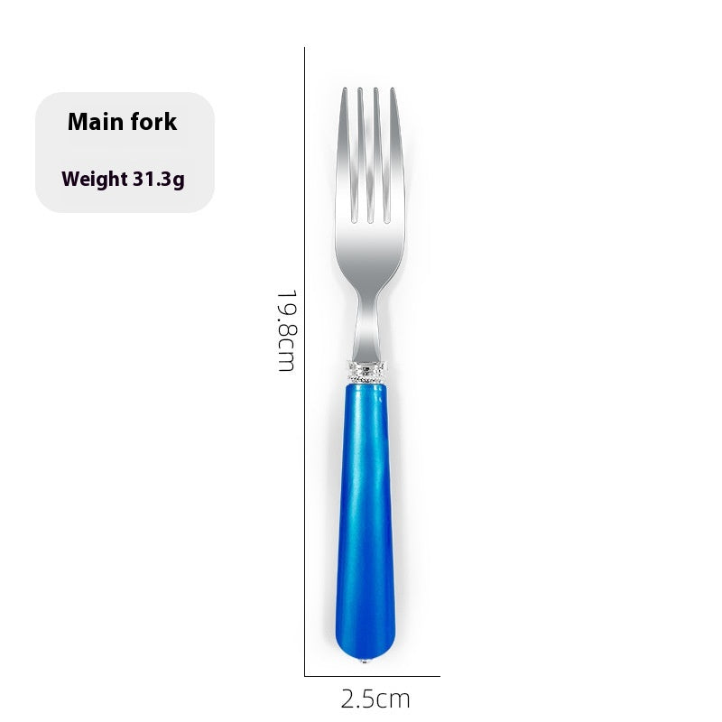 Luxury Nordic Style Household Kitchen Cutlery Set - Portable Knife Fork Spoon