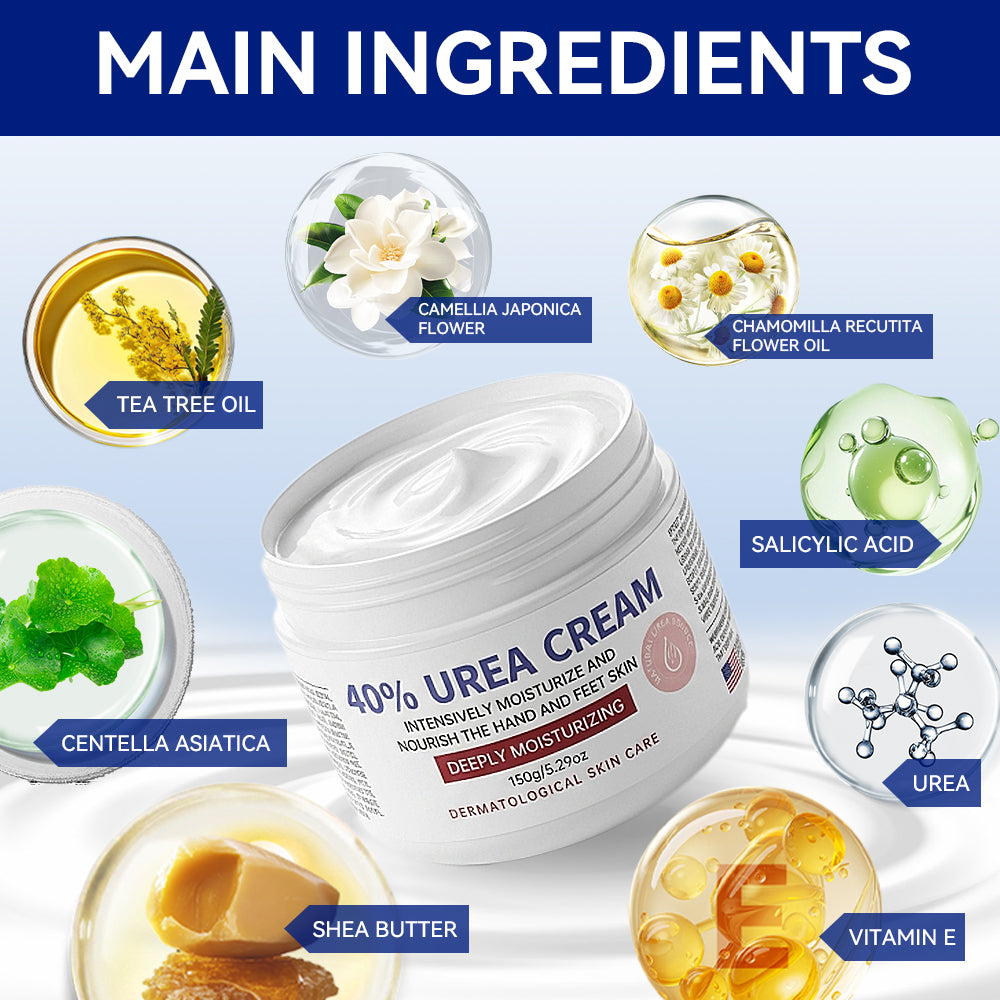 Urea Cream Moisturizer with Vitamin E for Hands & Feet