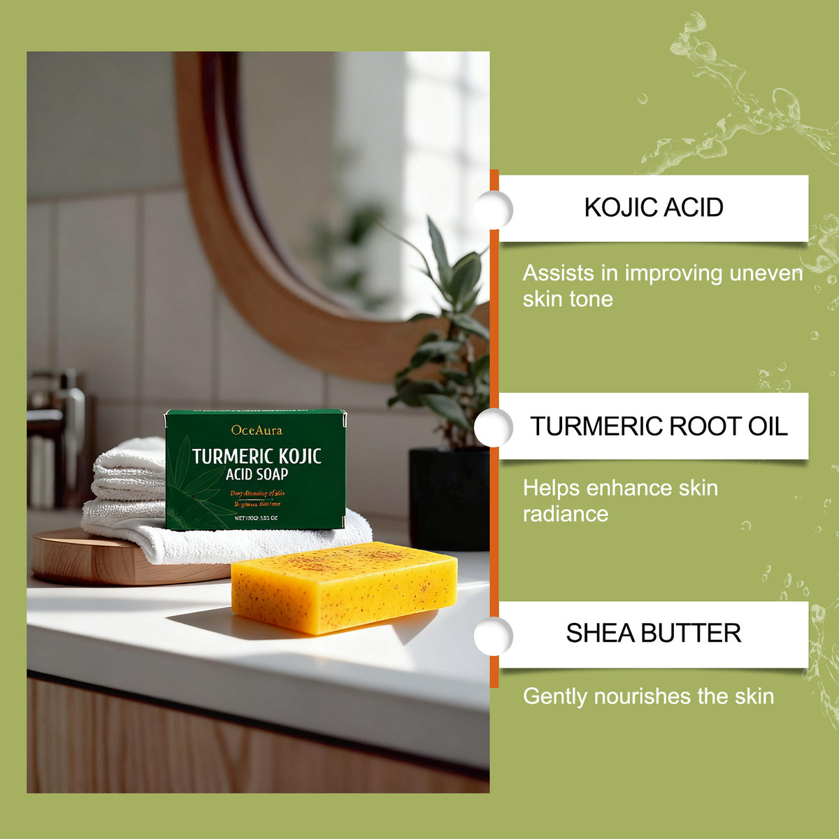 Gentle Cleansing Bar Soap for Body & Face - 100g