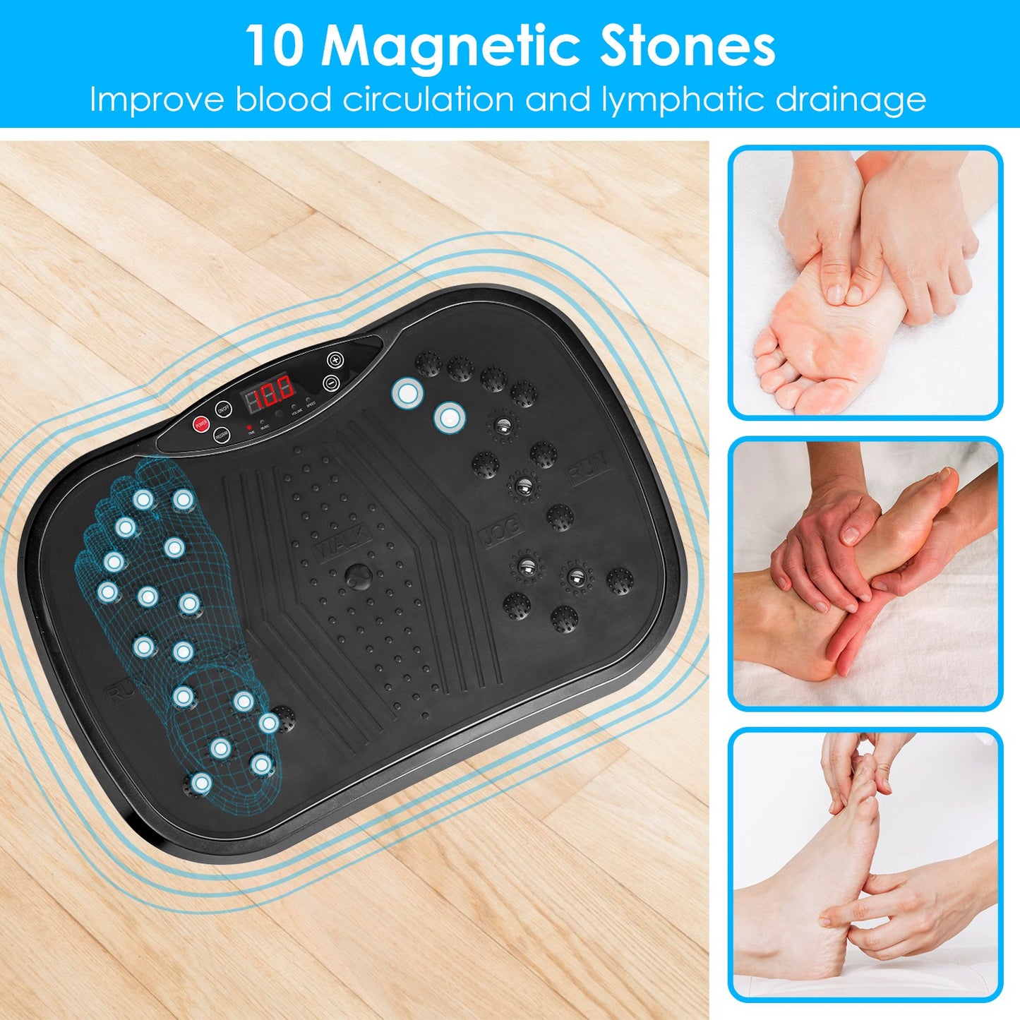 Whole Body Vibration Exercise Machine with 120 Speeds & Remote Control