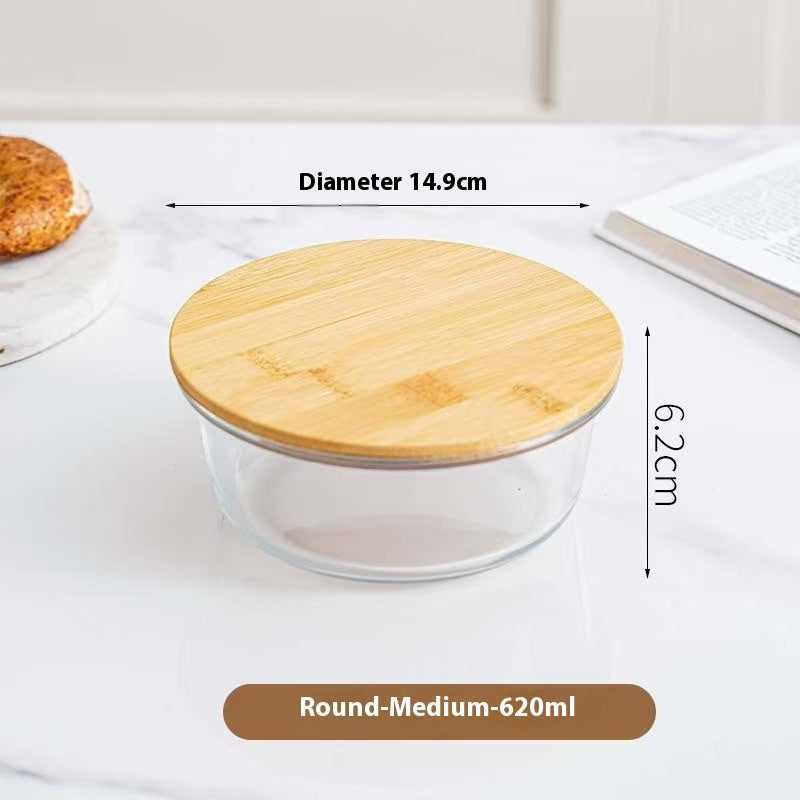 Glass Lunch Box Set with Microwave Heating - Multiple Sizes