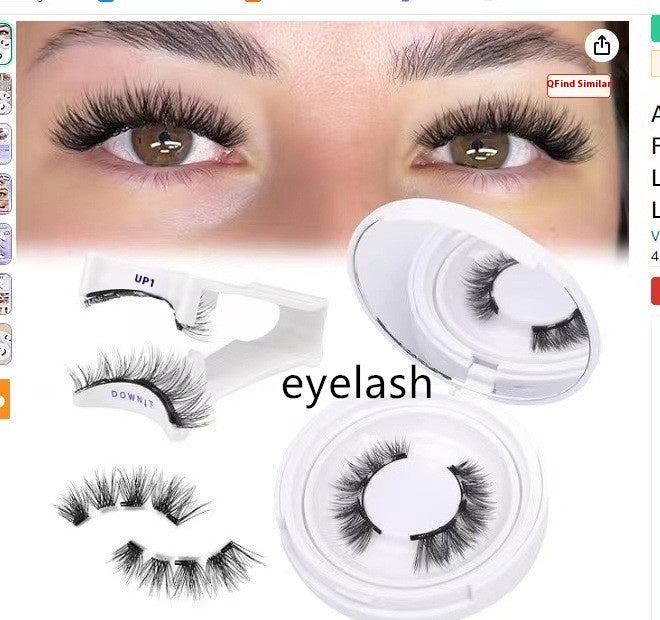 Magnetic False Eyelashes - Natural Mink Lash Set with Applicator Tool