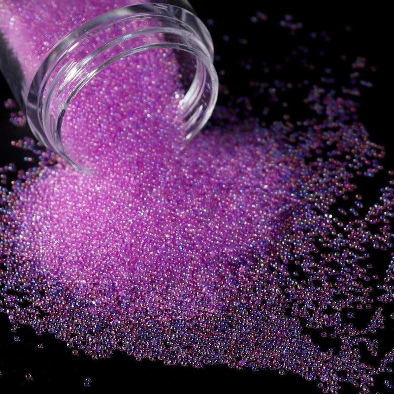 Micro Glass Bead Nail Art Decorations Non-Porous Bubble Ornaments