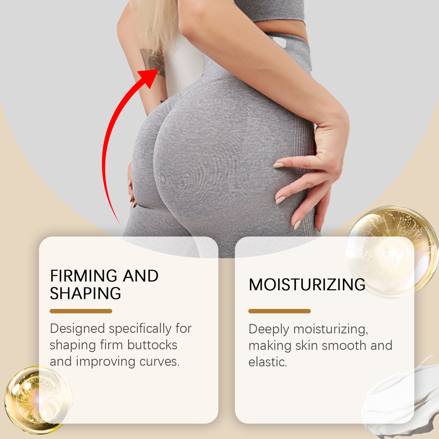 Hip Care Cream - Firming, Lifting & Moisturizing Body Shaping Treatment