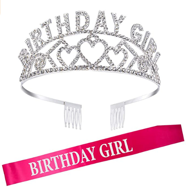 Diamond Crown Tiara Headband Party Decoration