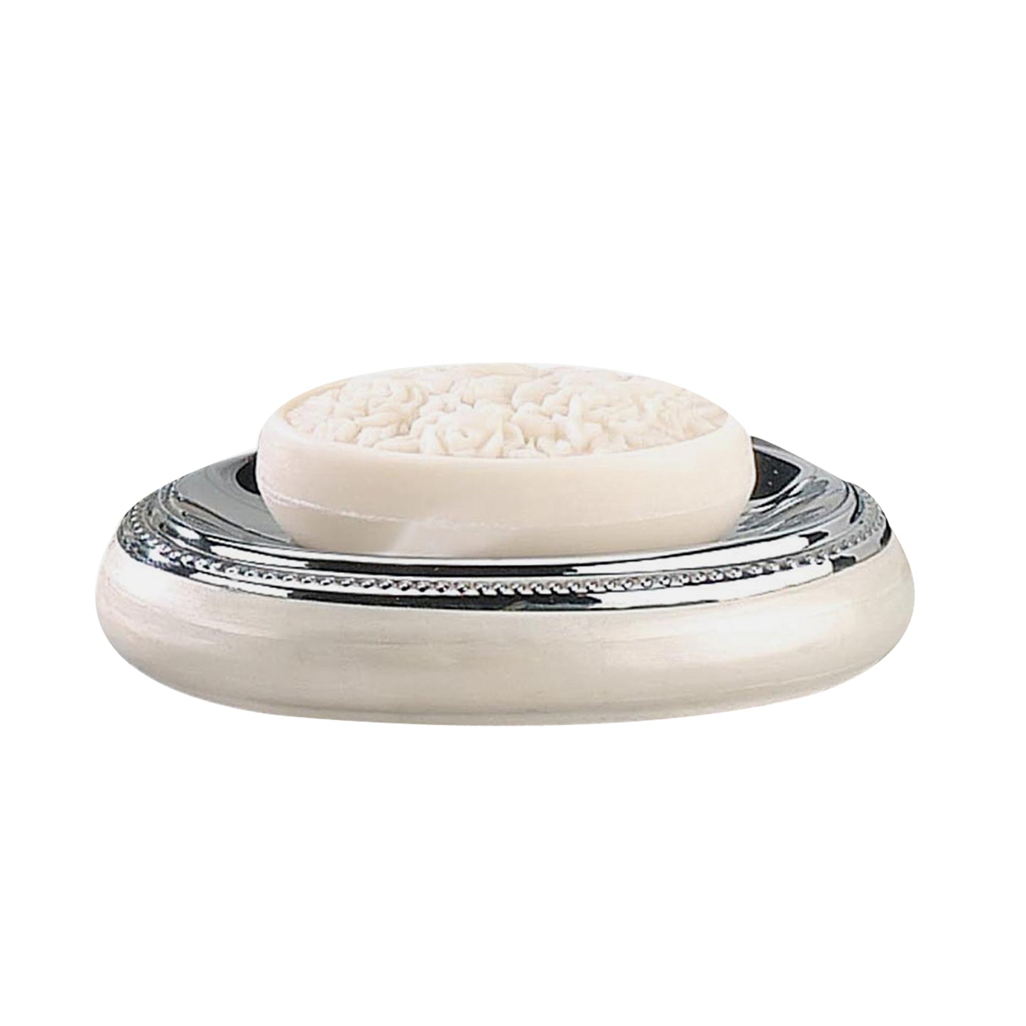 Soap Dish For Bathroom Counter,Shower & Kitchen Enamel Chrome Trim