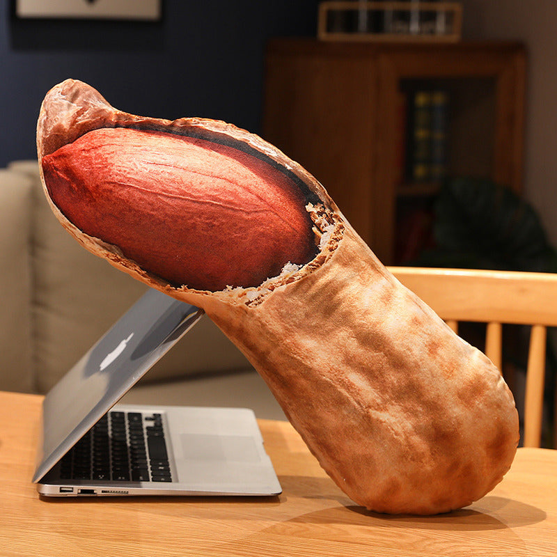 Lifelike Printed Nut Pillow - Peanut, Pistachio, Pecan & More - Home Decor