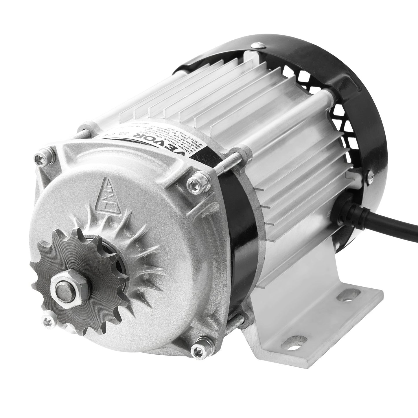 750W Brushless DC Electric Motor Kit 48V for E-Bikes & Scooters - Silver